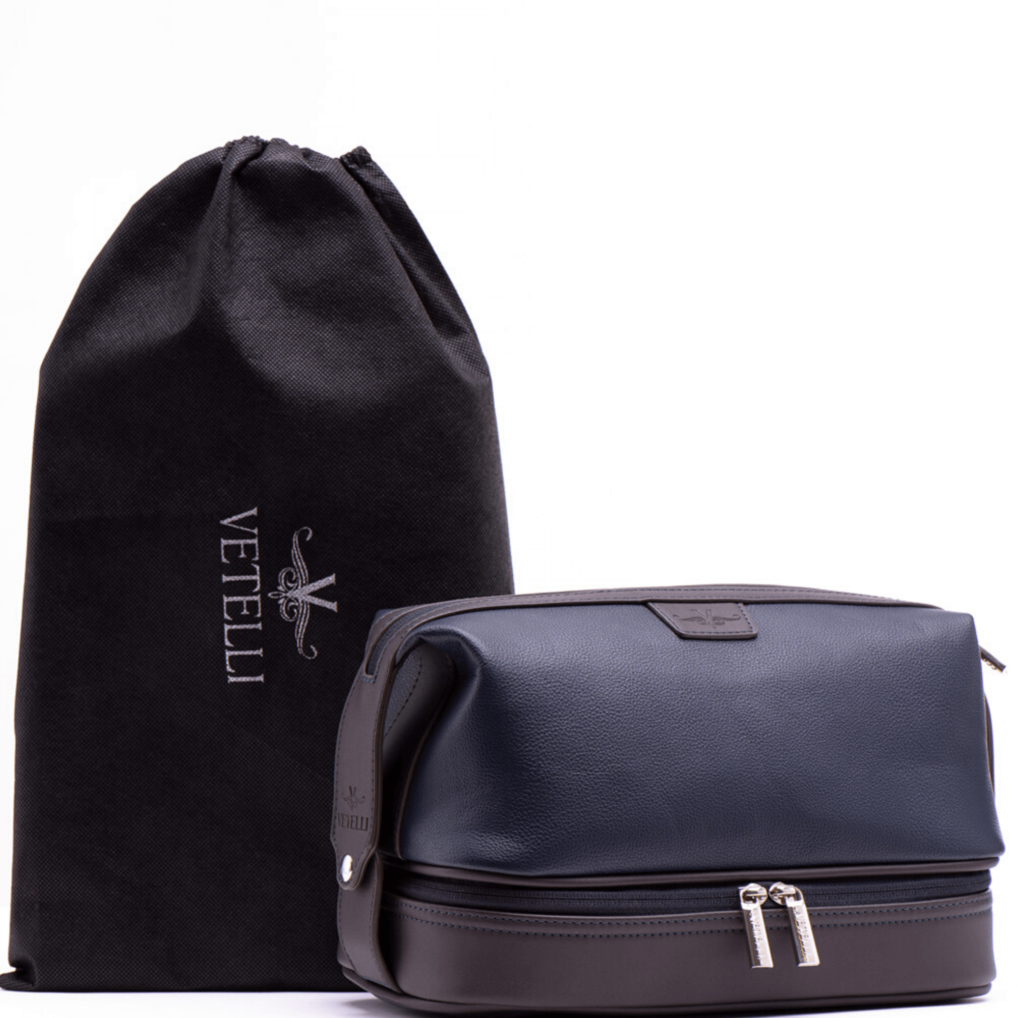Vegan Leather Toiletry Bag for Men, Travel Shaving Dopp Kit Bag –  Unihandmade