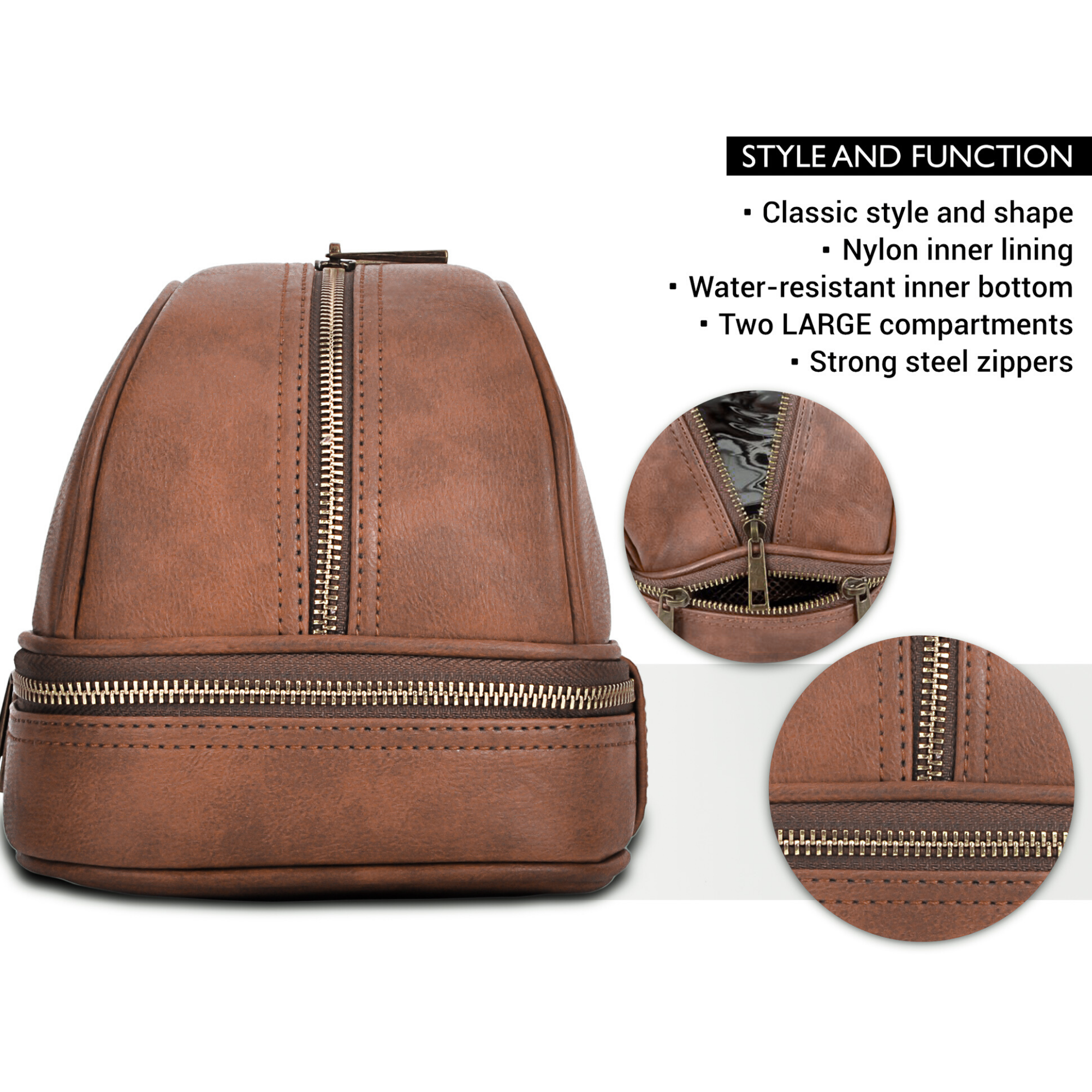 Toiletry top pouch men